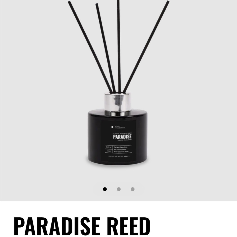 Hotel Collection a black Reed Diffuser, paradise scent